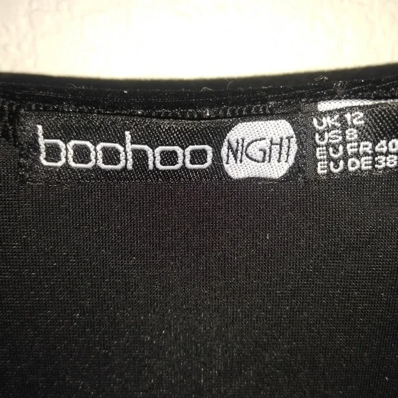 Boohoo Vintage Velvet Dress sz,8 - Picture 4 of 6